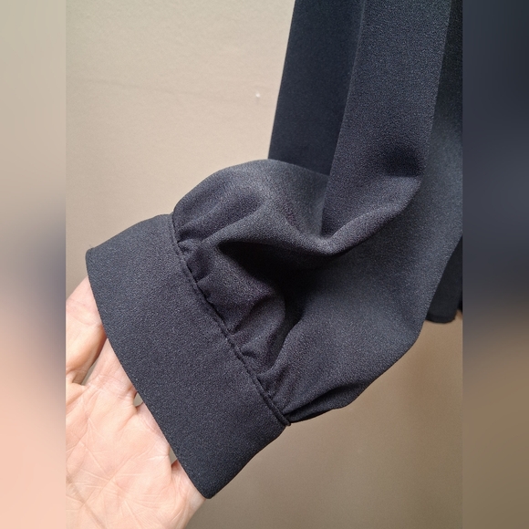 Lands' End Classic Black Blouse - Picture 6 of 9